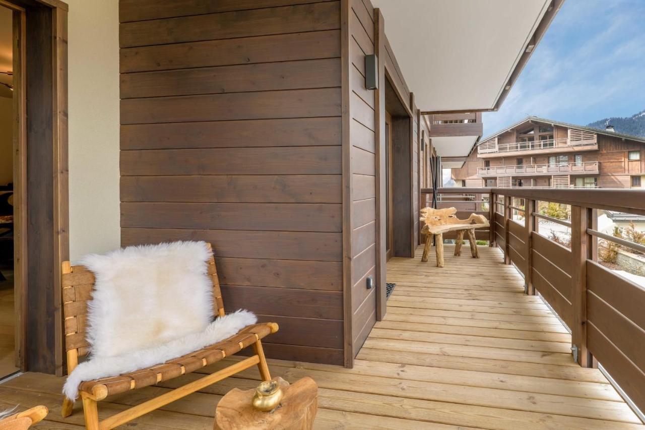 High Standing 6P3Br Apartment - Residence Stallion Megève Exterior foto